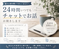 気持ちを整理するチャット相談をします イメージ1