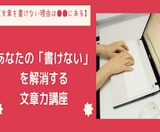 記事がスラスラ書ける！文章力講座の資料を提供します 希望者にはプロライターによる直接サポートを受けられます