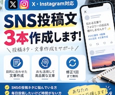 SNS投稿用の文章を作成します イメージ1