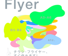 チラシ、フライヤー、すぐ作れます イメージ1