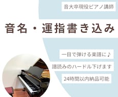 ピアノ初心者向け！楽譜にドレミ指番号を書き込みます ドレミと運指で弾きやすくなります♪