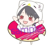 ドーナツor浮き輪に入った可愛いイラスト描きます イメージ1