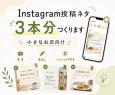 Instagram投稿素材3本作ります 小さなお店の投稿作りをお手伝い
