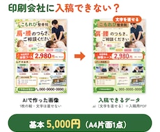 AIチラシをイラレ（ai）入稿データに変換します イメージ1
