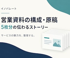 営業資料5枚の構成と文章を改善します イメージ1