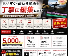 YouTube動画を見やすく丁寧に編集します イメージ1