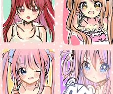可愛い女の子のイラスト/SNS用アイコン描きます イメージ1