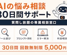 AI活用の悩みを30日間サポートします イメージ1