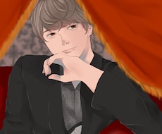 男性キャラの胸上・アイコンイラストを制作します イメージ1