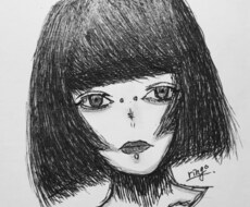 似顔絵ペン画で描きます イメージ1