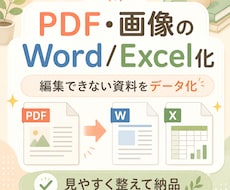 PDF・画像をWordやExcelへ入力します イメージ1