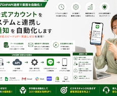 API連携や通知で業務効率化システムます イメージ1