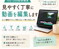 YouTube動画を見やすく丁寧に編集します イメージ1
