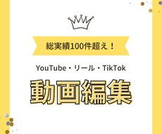 YouTube、SNS用の動画編集代行します イメージ1