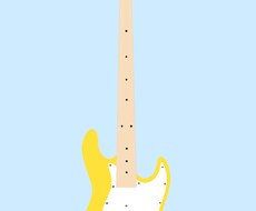 壁紙等に使えるギター、ベースのイラストを描きます イメージ1