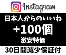 インスタの日本人からのいいね100個増やします イメージ1