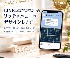 LINEアカウントのリッチメニューをデザインします イメージ1