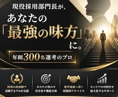 現役採用部門長がキャリアの棚卸しと整理を行います イメージ1