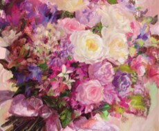 美大卒が印象的な花束のイラスト・絵画を描きます /心に色彩を/ヘッダー/アイコン/サムネ/花の絵の贈り物