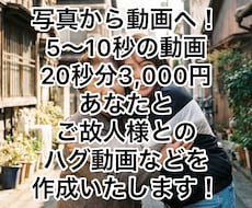 AIであなたとご故人様などとの動画を作成いたします イメージ1
