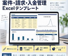 副業・フリーランス向けExcel管理表を作成します イメージ1