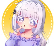 まるい目が特徴のかわいいイラストを描きます ふわふわキュートなゆめかわアイコンはいかがですか？