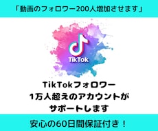 Tiktokのフォローを200件増やします イメージ1
