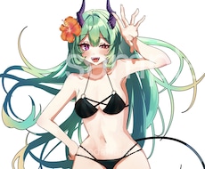 TRPGなどに！水着立ち絵イラスト描きます イメージ1