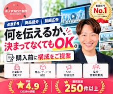 プロが購入前に構成提案！動画を企画から制作します 内容が決まっていなくてもOK。構成・台本からご提案します