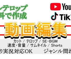 YouTubeなどの動画編集代行します イメージ1