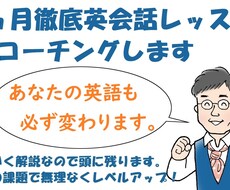 初心者・中級者向けに1ヵ月間英会話レッスンします イメージ1