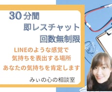 30分間あなたの話したいことOK！即レスします イメージ1