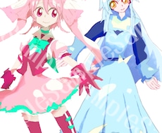 キャラクターイラストお描きします キャラクターのデザイン、立ち絵をお描きします！