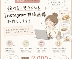 飲食店向けInstagram画像を制作します イメージ1