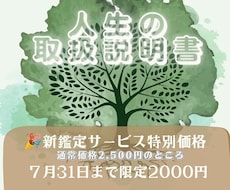 生年月日とお名前をもとに、多角的に読み解きます イメージ1