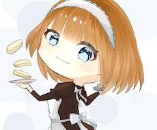 可愛い女の子のデフォルメイラスト描きます イメージ1
