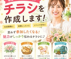 教室・ワークショップ向けチラシを作成します イメージ1