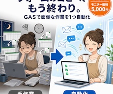 実績作り-スプレッドシートの手作業を自動化します イメージ1
