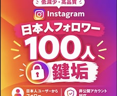 高品質⭐️インスタ鍵垢フォロワー100人増やします イメージ1