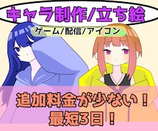 キャラクターデザイン/立ち絵を描きます イメージ1