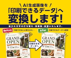 AI生成画像を「印刷できるデータ」へ変換します イメージ1