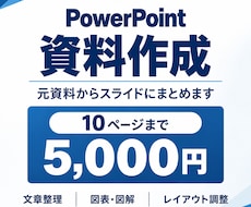 文章や資料からPowerPoint資料を作成します イメージ1