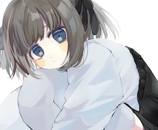 かわいい美少女のキャラクターデザインをご提案します 素朴で儚くアンニュイなイラストを描きます