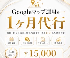 Googleマップ運用を1ヶ月代行します イメージ1