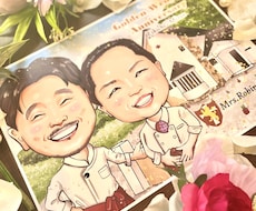 ご友人、ご家族へのプレゼントに高品質似顔絵描きます ★誕生日•記念日•お祝いのギフトに！印刷とデータで納品！