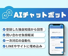 AIで問い合わせ対応を自動化します イメージ1