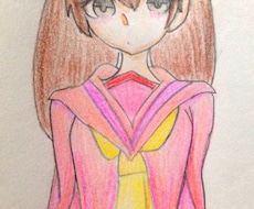 色鉛筆(水彩色鉛筆)でSNSのアイコン描きます イメージ1