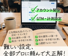 Google/Meta広告の初期設定・構築します 代行費は不要！タグ設置から即配信できるアカウントをお渡し
