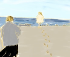 人物写真をシンプルな線画でイラストにします イメージ1