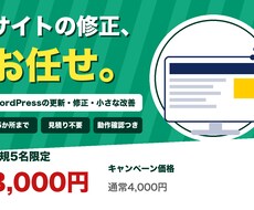 WordPressの更新・修正を代行します イメージ1